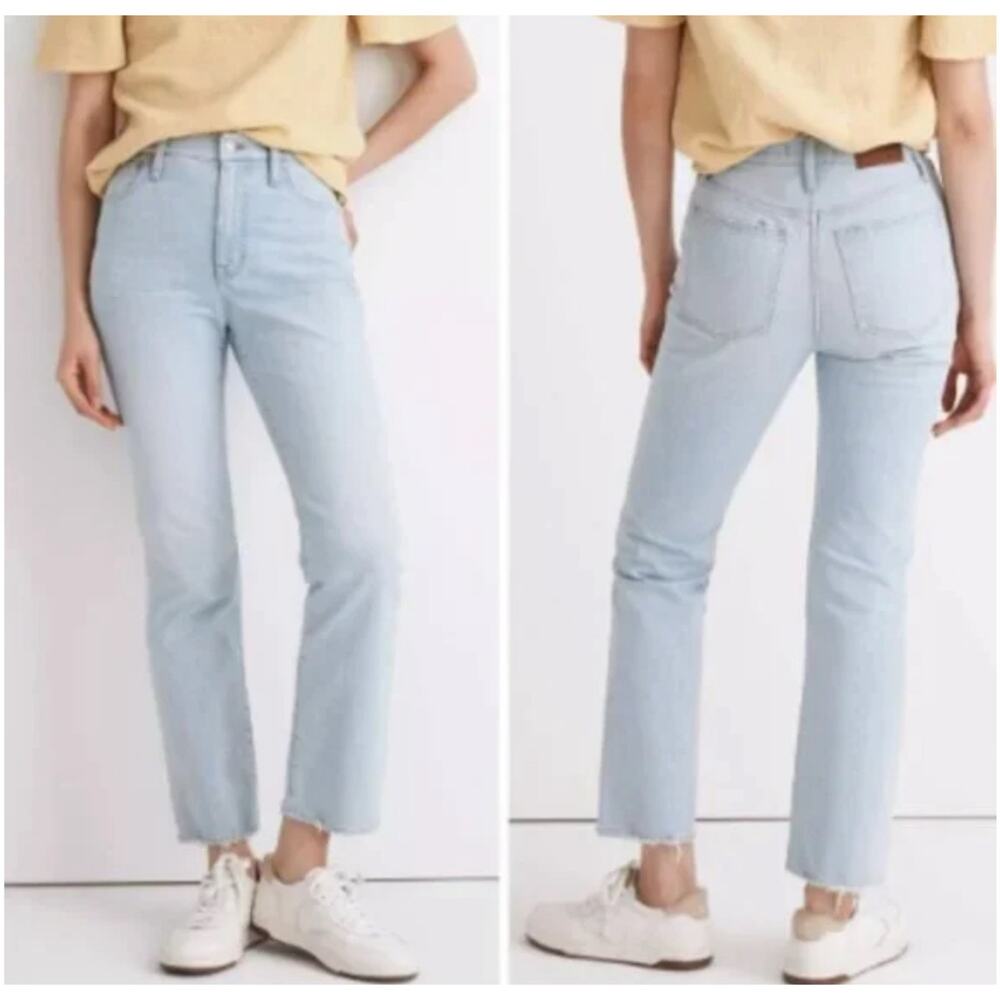 Madewell Woman's Slim Demi-Boot Jeans High Rise Bellmeade Wash Sz 27